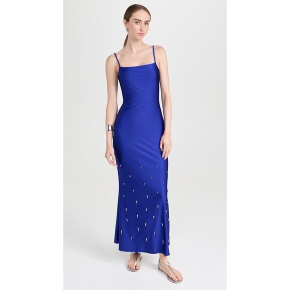 Baobab Cale Beaded Maxi Dress Cassiopea Blue Purple Womens Size Small - Picture 5 of 15